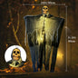 1pcs Halloween Glowing Skull Skeleton Gauze Hanging Home Outdoor Garden Decoration