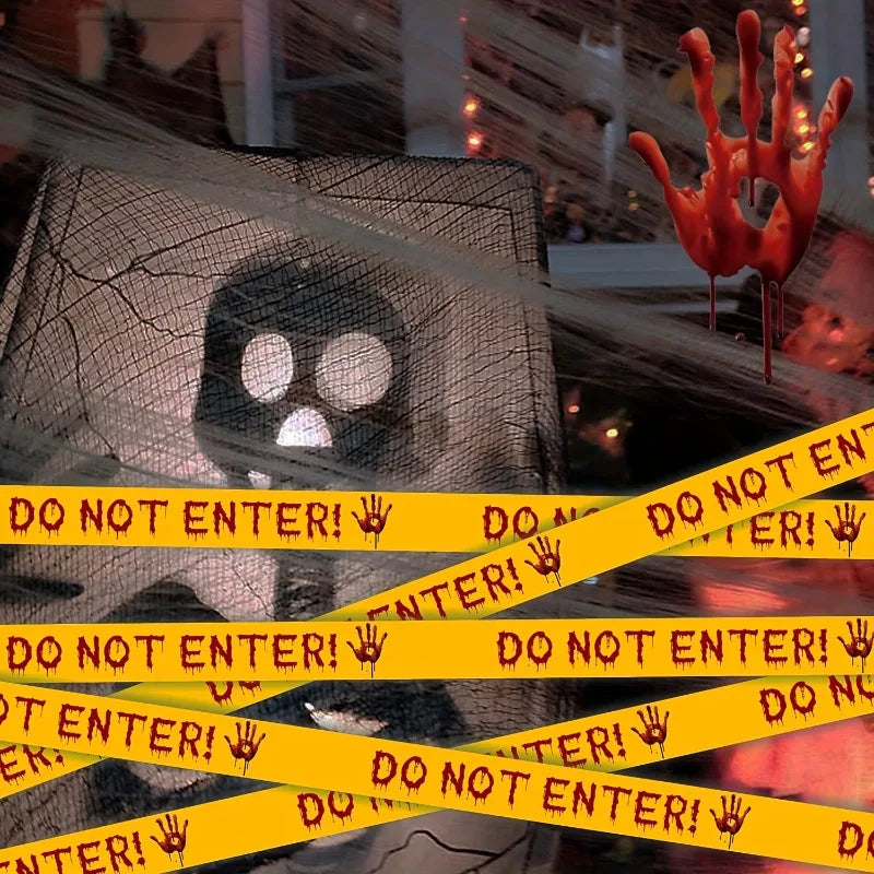 🚧 Halloween DO NOT ENTER Caution Tape