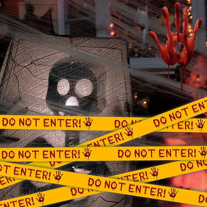🚧 Halloween DO NOT ENTER Caution Tape