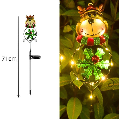 LED Snowman Solar Garden Light Outdoor for Christmas themed Pathway Decoration