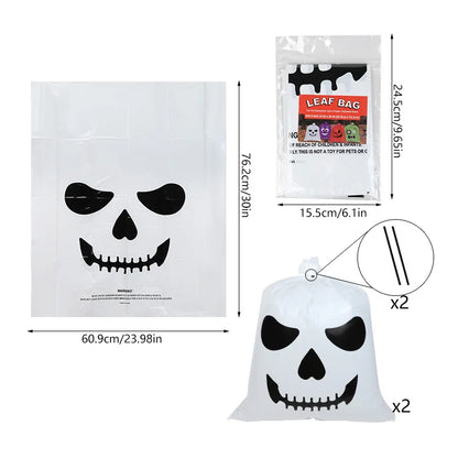 🎃 Halloween Pumpkin Leaf Trash Bags