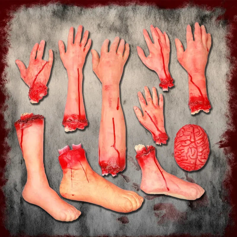 🩸 Bloody Severed Limbs Halloween Props