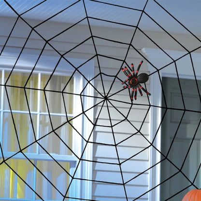🕷️ Giant Stretchy Spider Web Halloween Decor