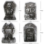 4pcs Halloween Tombstone Decorative Cemetery Foam. Haunted House Graveyard for House Outdoor Party Prank Props