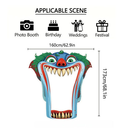 🤡 Vintage Scary Clown Halloween Door Banner