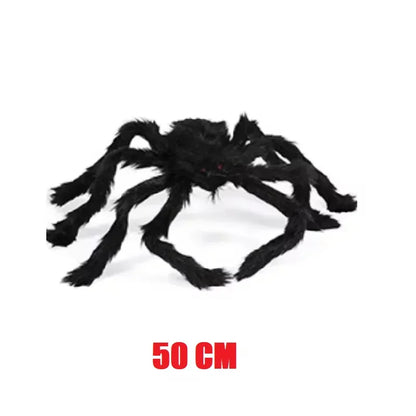Halloween Big Plush Spider. Horror Halloween Decoration. Party Prop Outdoor Giant Spider Decor 30-200cm Chamber Prank Black Spider