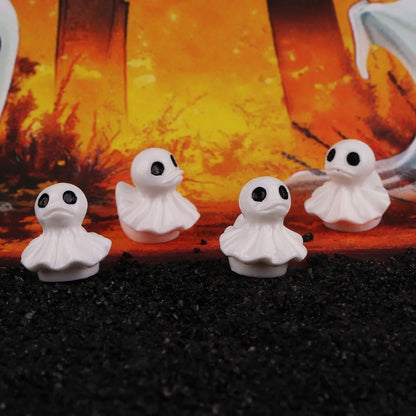 🎃 Halloween Pumpkin Duck Resin Ornaments