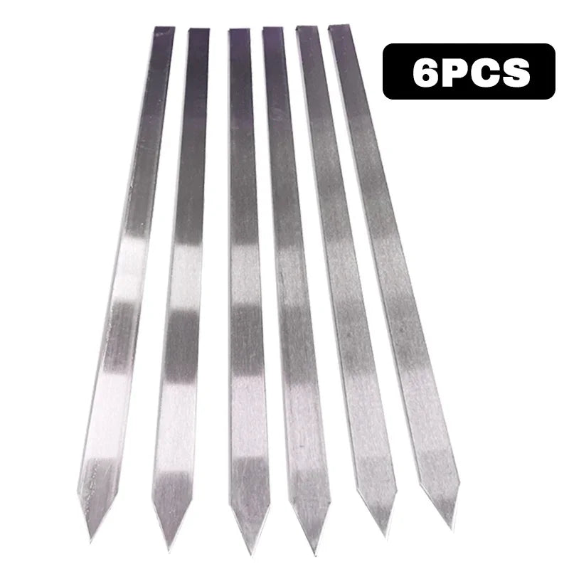 Wide Flat Barbecue Skewers. Stainless Steel Turkish Adana Flat and Paneer Tikka BBQ Kebab Skewers Perfect for Koobideh Kebab