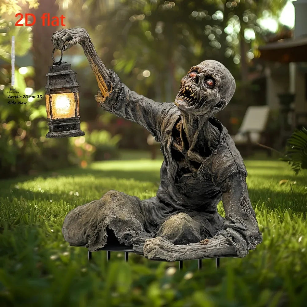 🧟 Halloween Zombie Acrylic Garden Ornament