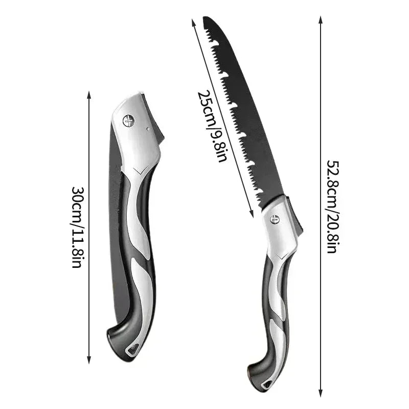 Folding Hand Saw Multifunctional Outdoor Logging Saw, Woodworking Folding Portable Saw For Garden Pruner Gardening Tools