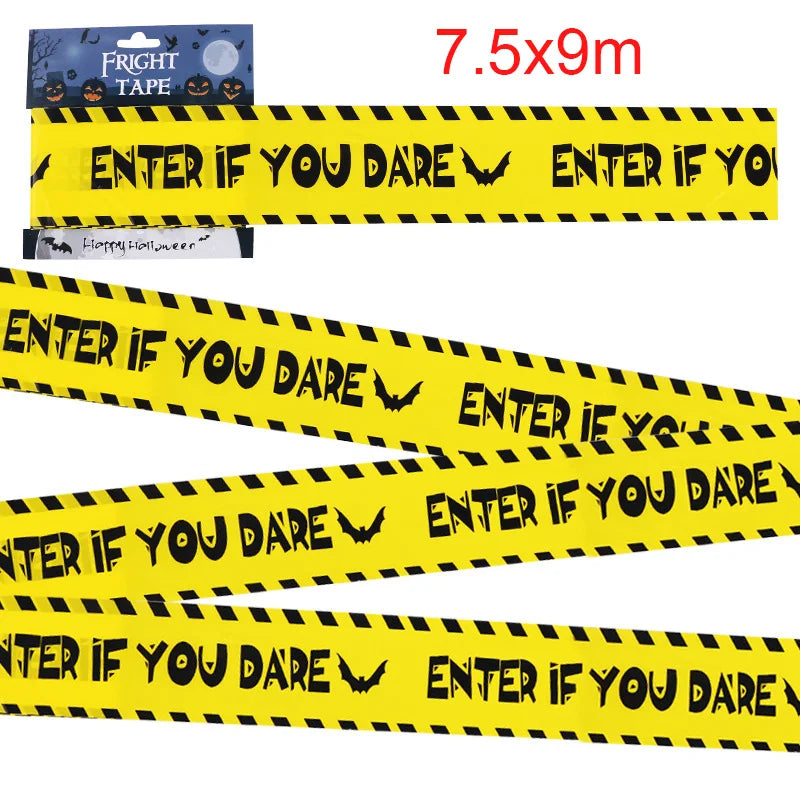 ☠️ Halloween Zombie Caution Tape