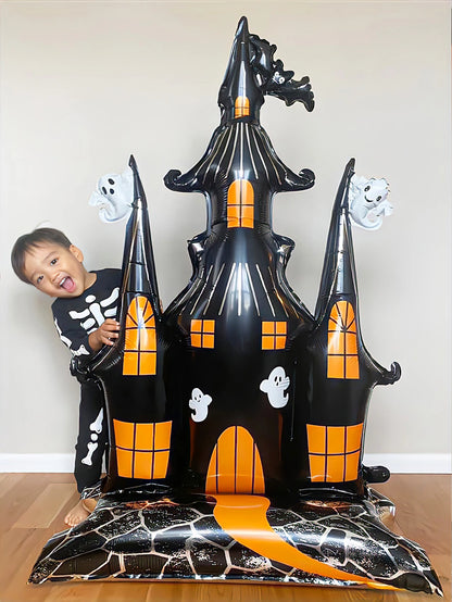 🏰 58-Inch Haunted House Halloween Balloon