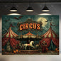 🤡 Scary Circus Halloween Clown Backdrop
