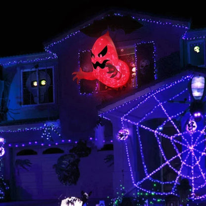 1Pc 1.4m Halloween Ghost Scary Inflatable Giant Blow Up Foldable Phantom Unique Coming Party for Outdoor Yard Garden Lawn Decor Prop