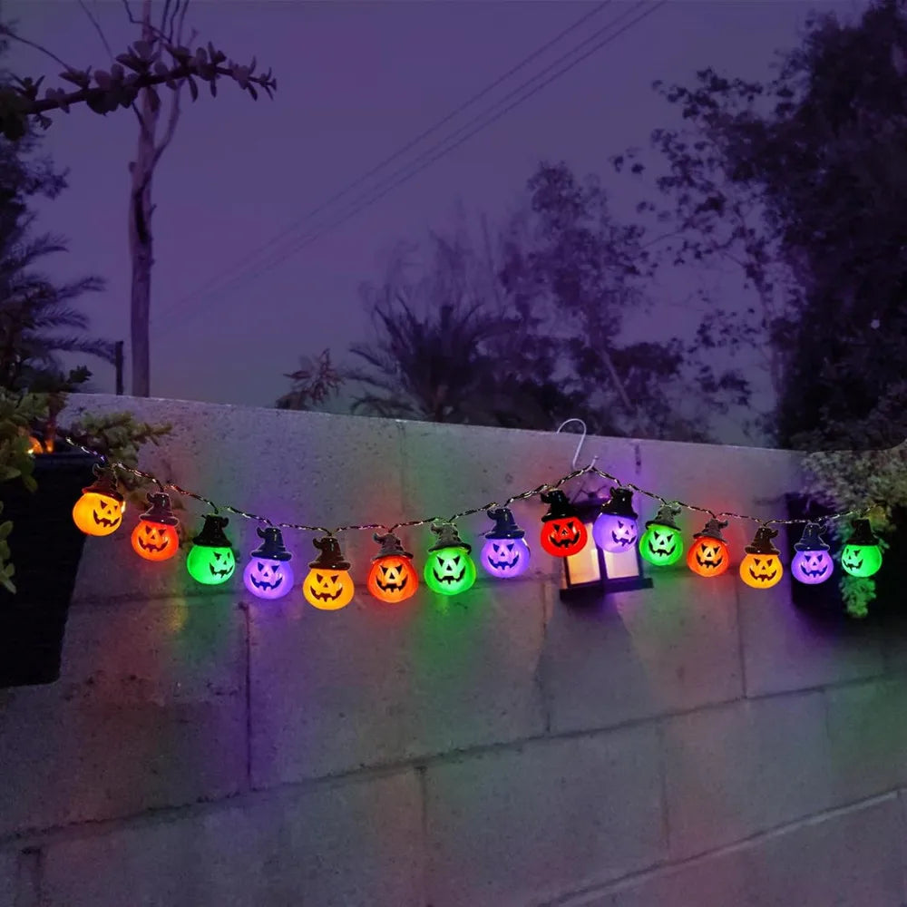 Pumpkin String Lights For Easter, Halloween, Christmas Room Decor RGB String Lights Indoor Lamps Outdoor Decor Lights