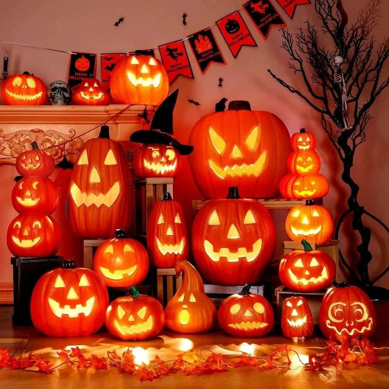 1Pc Decorative Pumpkin Halloween Props. Lantern Deco Outdoor Halloween Decoration