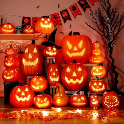 1Pc Decorative Pumpkin Halloween Props. Lantern Deco Outdoor Halloween Decoration