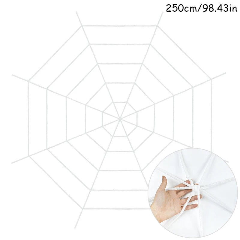 🕷️ Giant Stretchy Spider Web Halloween Decor
