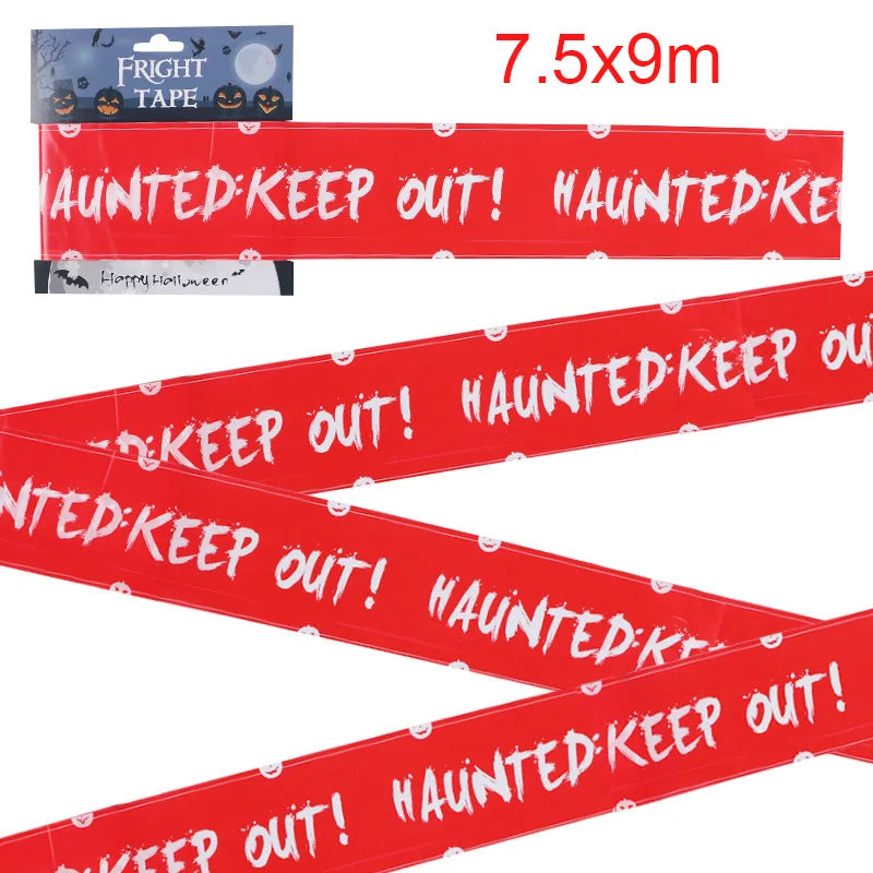 ☠️ Halloween Zombie Caution Tape