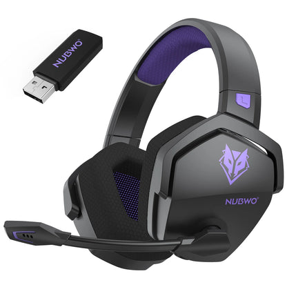 NUBWO G06 Dual Wireless Gaming Headset with Microphone for PS5, PS4, PC, Mobile, Switch. 2.4GHz Bluetooth 5.3 Gaming Headphone