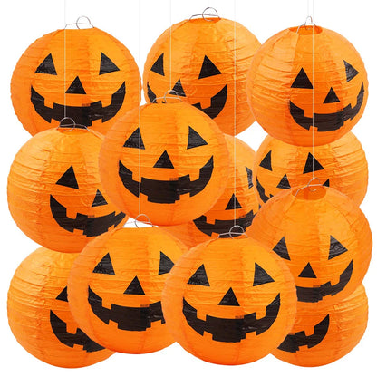 🎃 Halloween Hanging Pumpkin Paper Lanterns