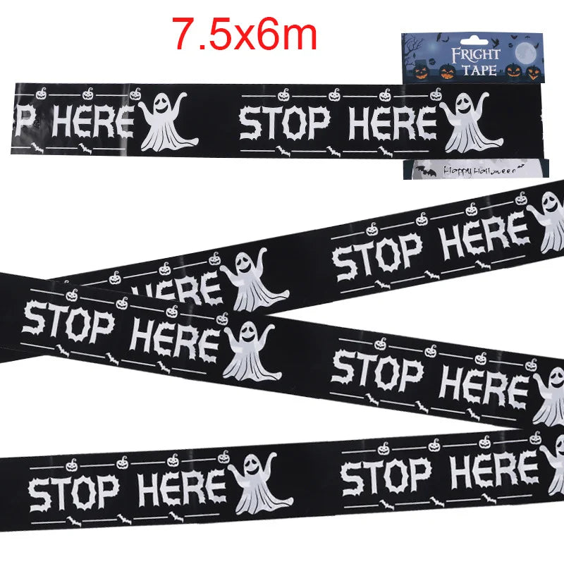 ☠️ Halloween Zombie Caution Tape