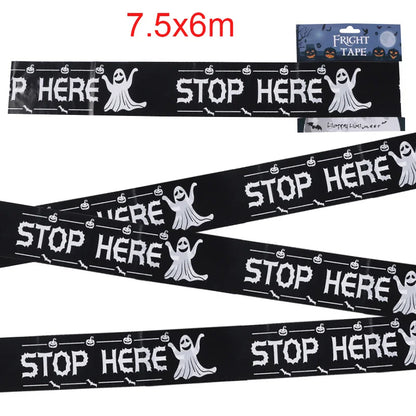 ☠️ Halloween Zombie Caution Tape