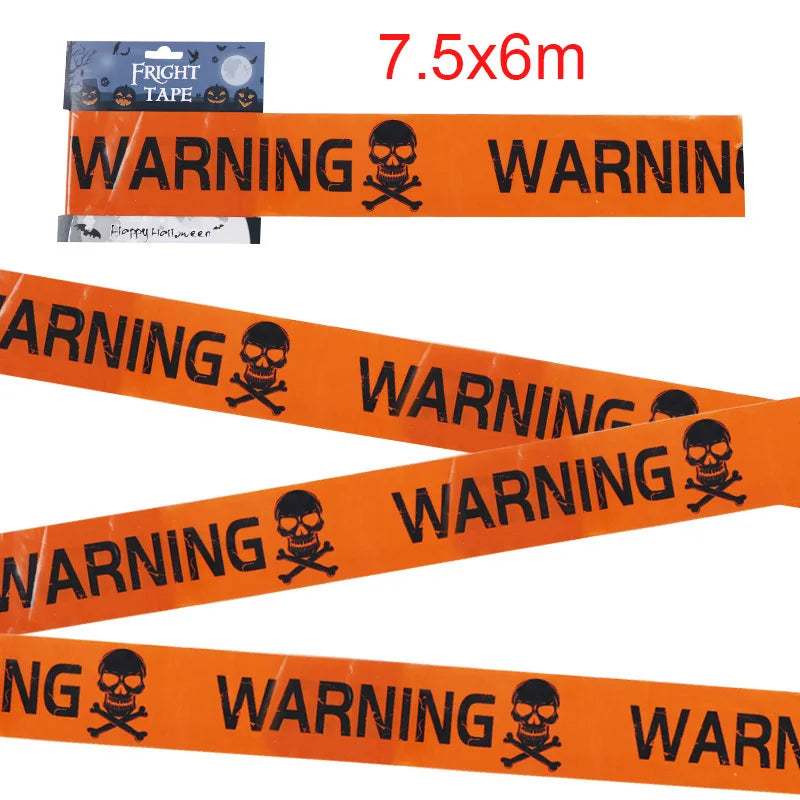 ☠️ Halloween Zombie Caution Tape