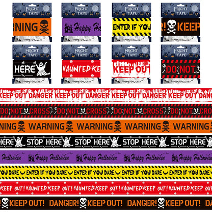☠️ Halloween Zombie Caution Tape