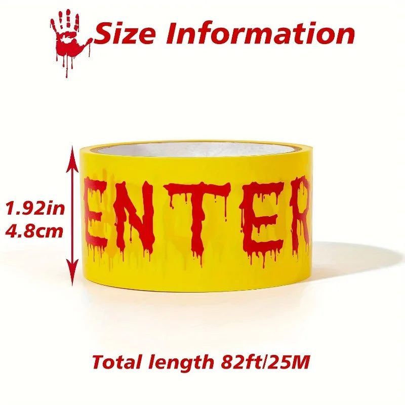 🚧 Halloween DO NOT ENTER Caution Tape