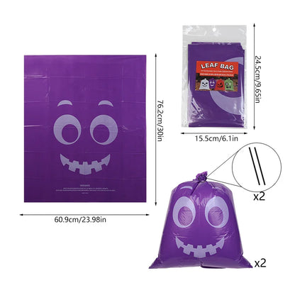 🎃 Halloween Pumpkin Leaf Trash Bags