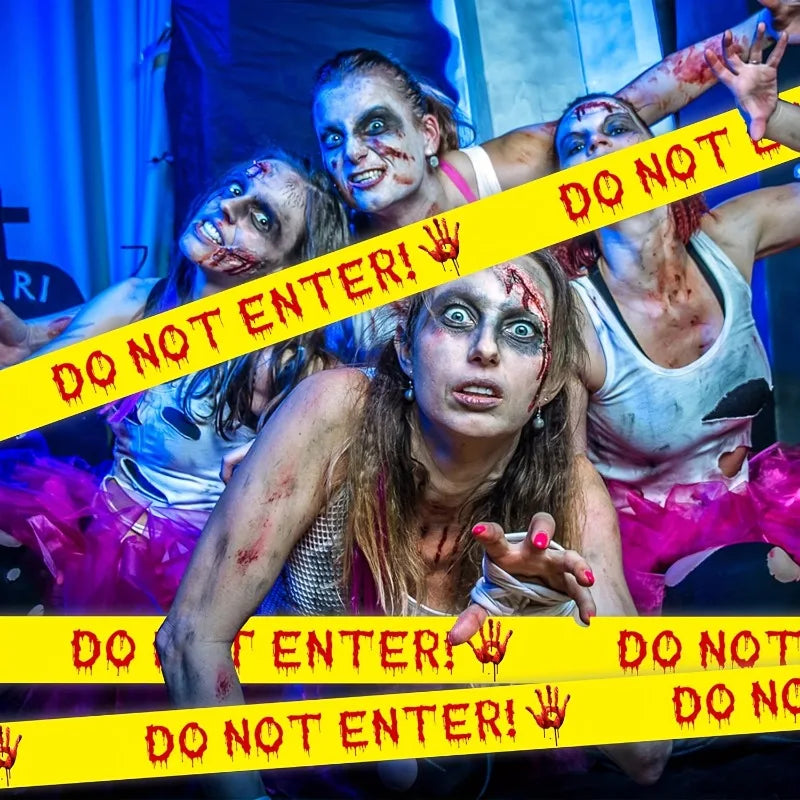 🚧 Halloween DO NOT ENTER Caution Tape