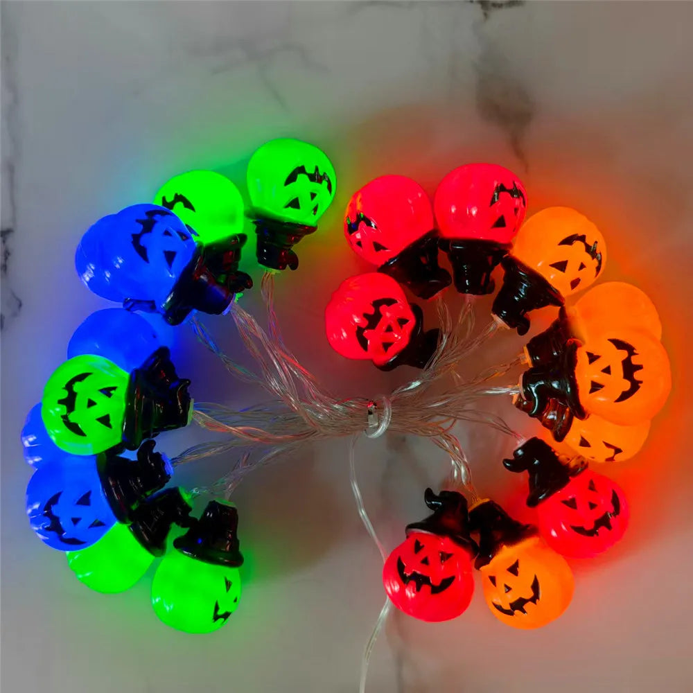 Pumpkin String Lights For Easter, Halloween, Christmas Room Decor RGB String Lights Indoor Lamps Outdoor Decor Lights