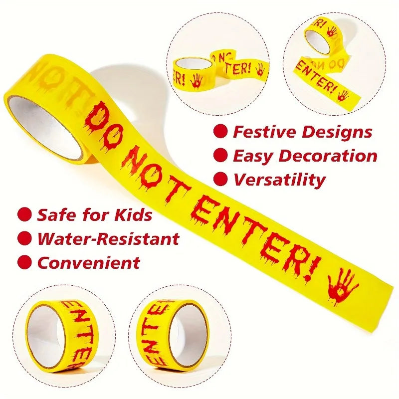 🚧 Halloween DO NOT ENTER Caution Tape