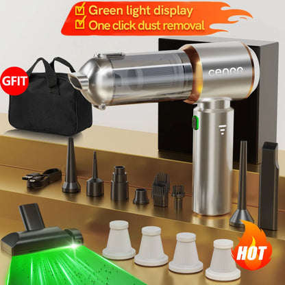 CENRR 998000PA Car Vacuum Cleaner, Strong Suction Cordless Wireless Cleaner. Handheld Portable Vacuum Cleaner