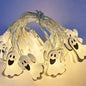 Halloween Decoration LED String Lights. Pumpkin, Ghosts, Spider Web Hanging Lamp. Home Outdoor Lantern Props