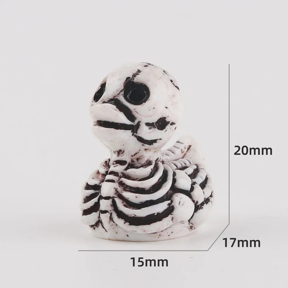 🎃 Halloween Pumpkin Duck Resin Ornaments