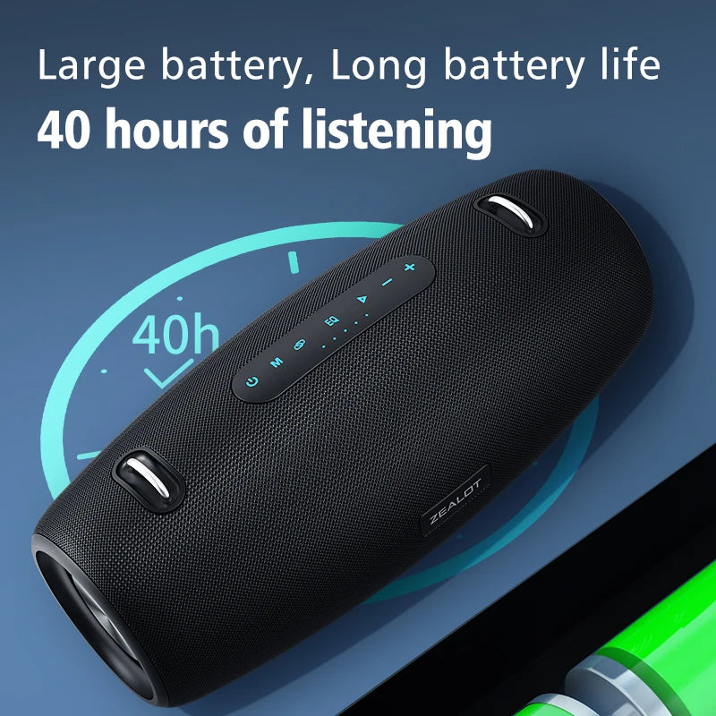 Zealot S67 Wireless Speaker With Shoulder Strap. Outdoor,Waterproof & Portable Speaker