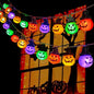 Pumpkin String Lights For Easter, Halloween, Christmas Room Decor RGB String Lights Indoor Lamps Outdoor Decor Lights