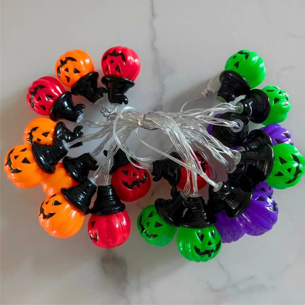 Pumpkin String Lights For Easter, Halloween, Christmas Room Decor RGB String Lights Indoor Lamps Outdoor Decor Lights