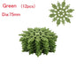 12Pcs 7.5cm Gold Powder Snowflake for Christmas Decor
