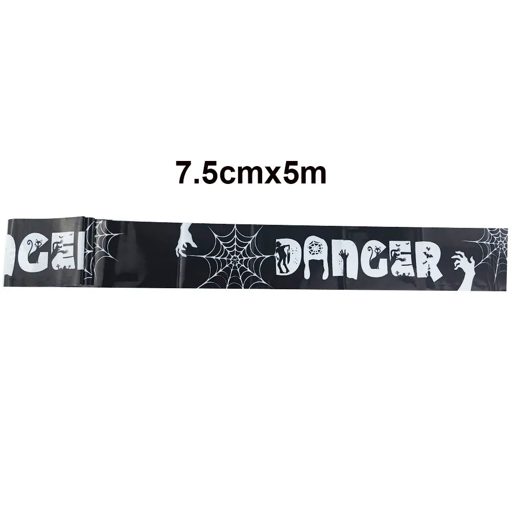 ☠️ Halloween Zombie Caution Tape