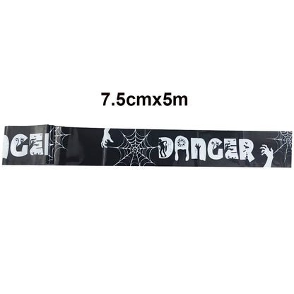 ☠️ Halloween Zombie Caution Tape