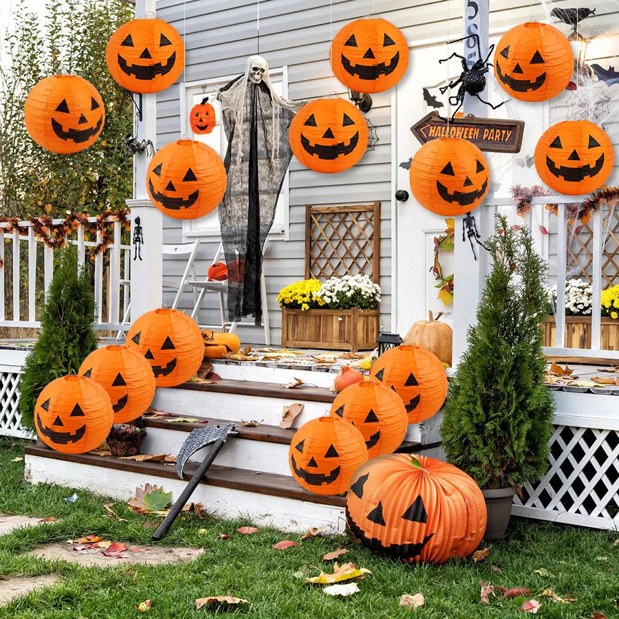 🎃 Halloween Hanging Pumpkin Paper Lanterns