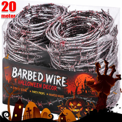 🕸️Halloween Fake Barbed Wire Fence Prop
